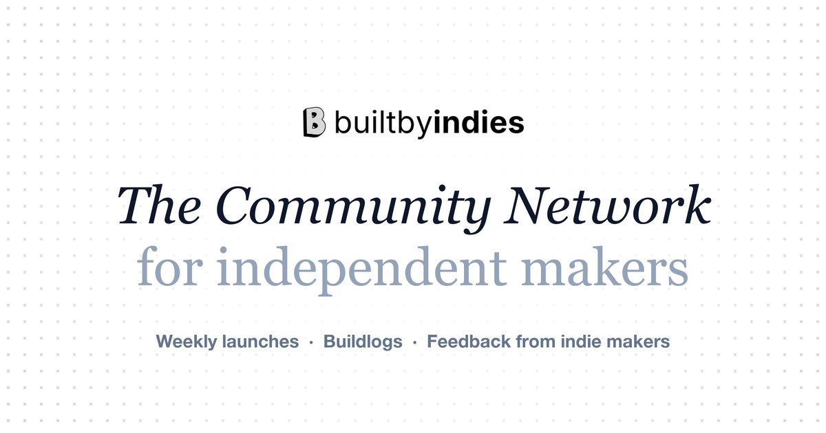 Indie Hackers Community for Product Launches screenshot